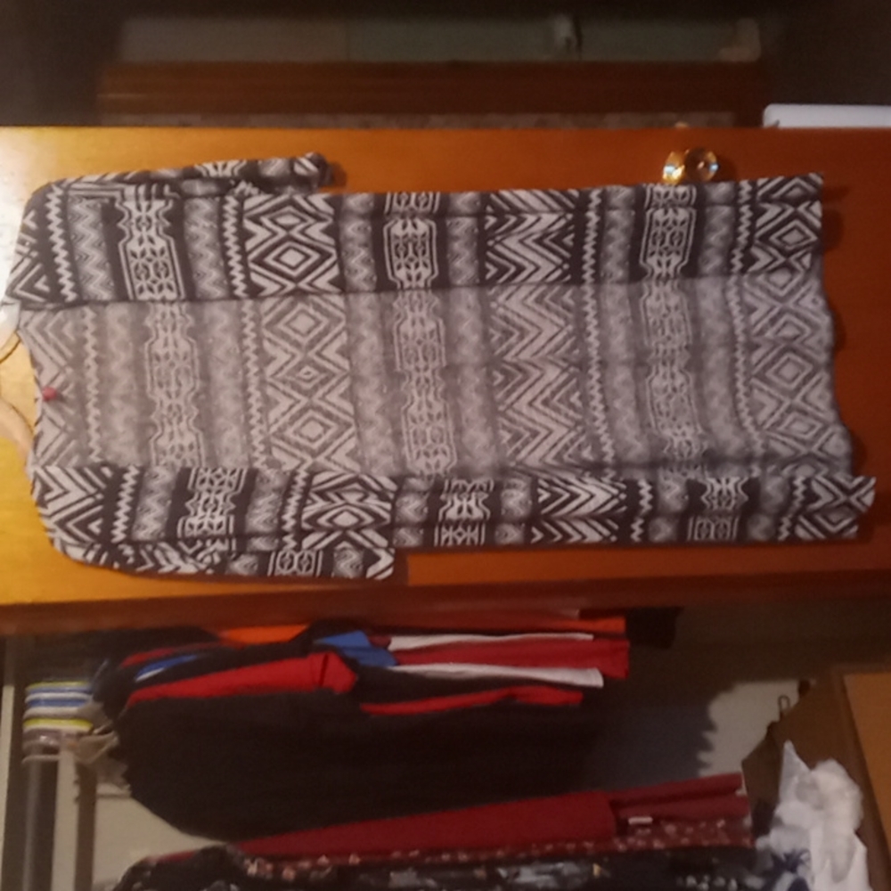 Long Tribal Print Jacket